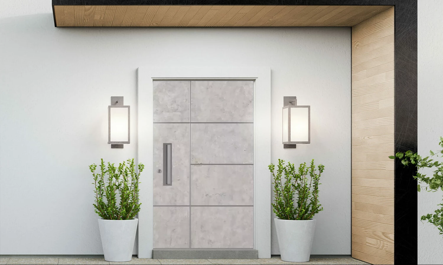 SK01 Beton 🏆 drzwi-wejsciowe modele dindecor sk01-beton  