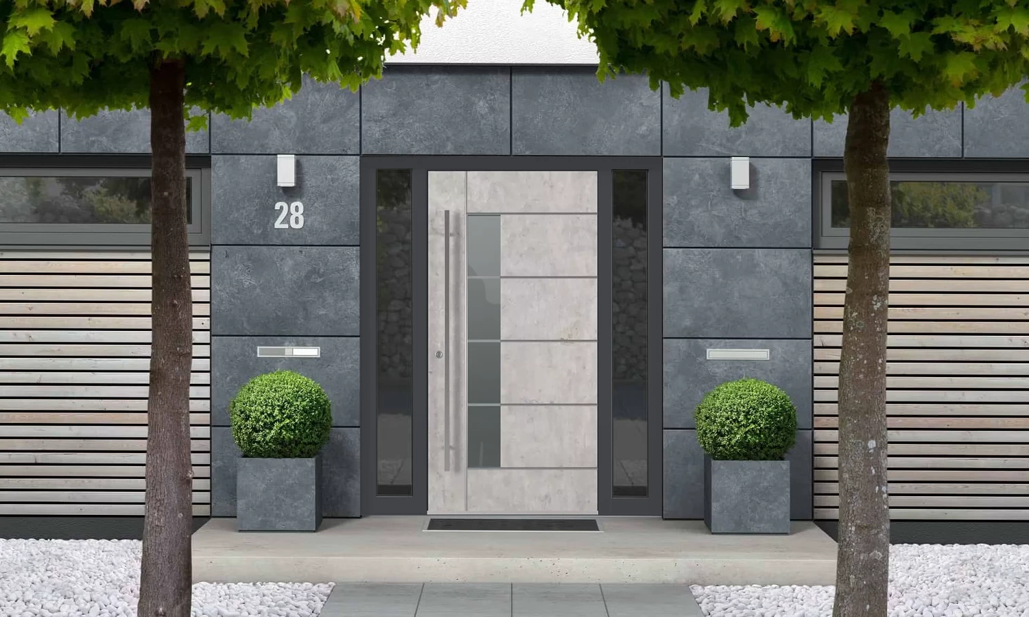 SK04 Beton 🏆 drzwi-wejsciowe modele dindecor sk04-beton  