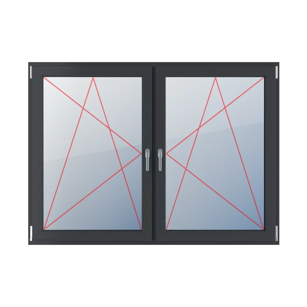 Rozwierno-uchylne lewe, rozwierno-uchylne prawe realizacje domek-na-prerii-z-oknami-w-kolorze-zloty-dab    
