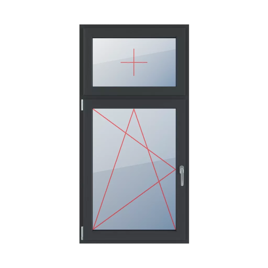Szklenie stałe w skrzydle, rozwierno-uchylne lewe okna typy-okien 2-skrzydlowe podzial-niesymetryczny-pionowy-30-70 szklenie-stale-w-skrzydle-rozwierno-uchylne-lewe 