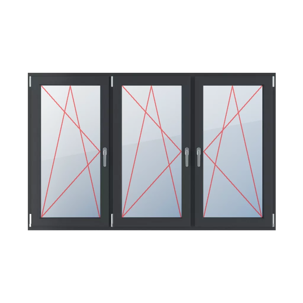 Rozwierno-uchylne lewe, rozwierno-uchylne lewe, rozwierno-uchylne prawe okna typy-okien 3-skrzydlowe podzial-symetryczny-poziomy-33-33-33 rozwierno-uchylne-lewe-rozwierno-uchylne-lewe-rozwierno-uchylne-prawe 
