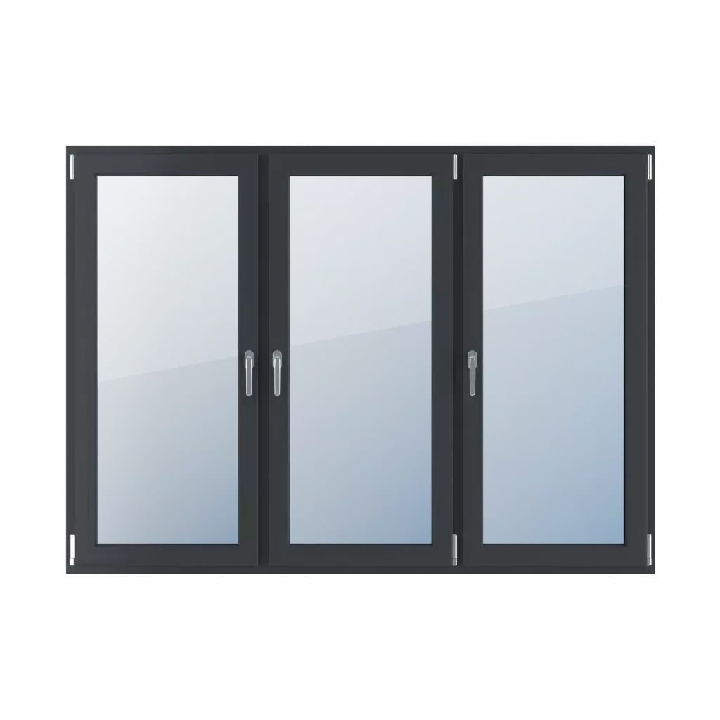 Trzyskrzydłowe produkty okna-aluminiowe    