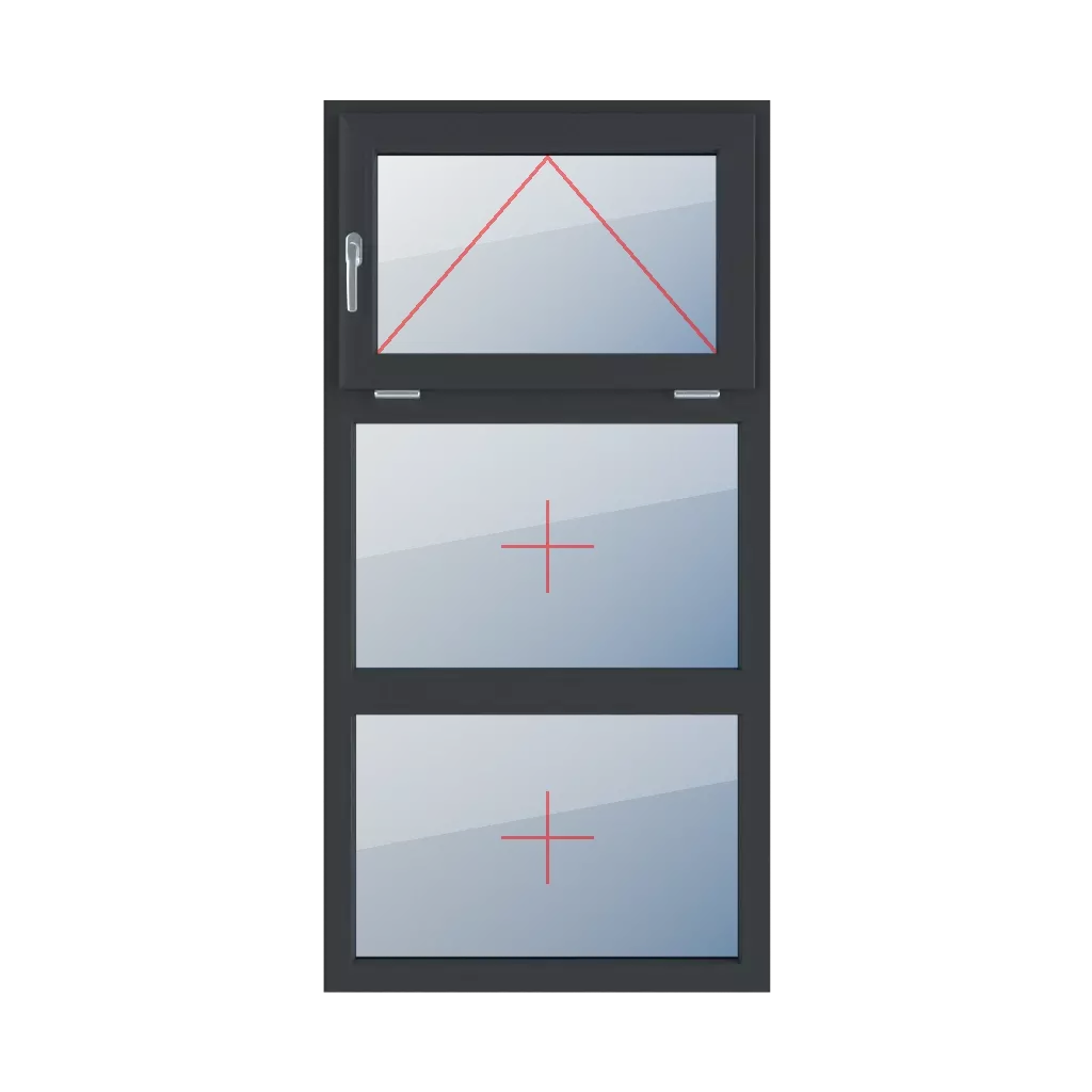 Uchylne z lewej strony, szklenie stałe w ramie okna typy-okien 3-skrzydlowe podzial-symetryczny-pionowy-33-33-33 uchylne-z-lewej-strony-szklenie-stale-w-ramie 