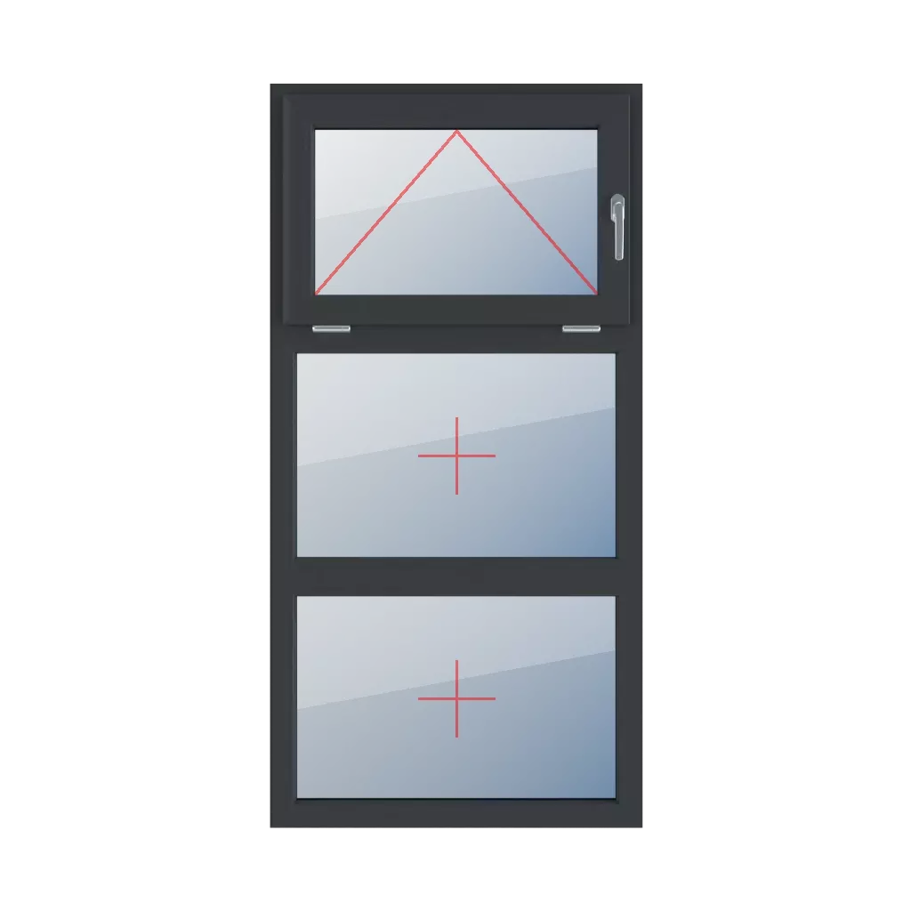Uchylne z prawej strony, szklenie stałe w ramie okna typy-okien 3-skrzydlowe podzial-symetryczny-pionowy-33-33-33 uchylne-z-prawej-strony-szklenie-stale-w-ramie 