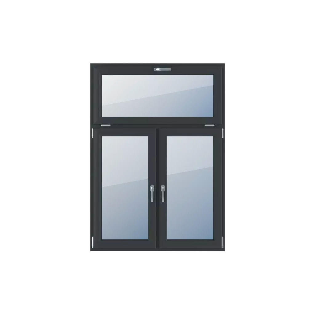 Podział niesymetryczny pionowy 30-70 okna typy-okien 3-skrzydlowe   