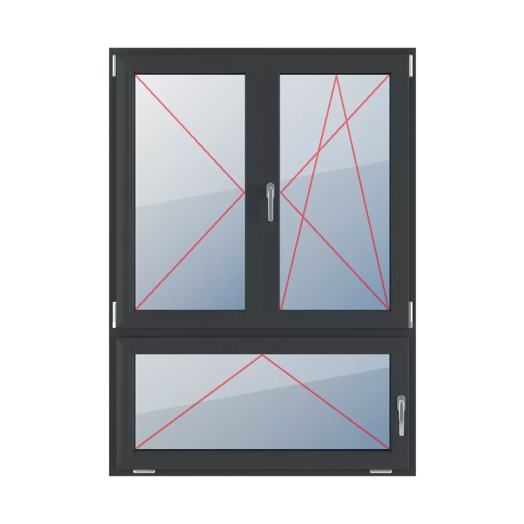 Rozwierne lewe, słupek ruchomy, rozwierno-uchylne prawe, uchylne z klamką z prawej strony okna typy-okien 3-skrzydlowe podzial-niesymetryczny-pionowy-70-30-z-ruchomym-slupkiem rozwierne-lewe-slupek-ruchomy-rozwierno-uchylne-prawe-uchylne-z-klamka-z-prawej-strony 