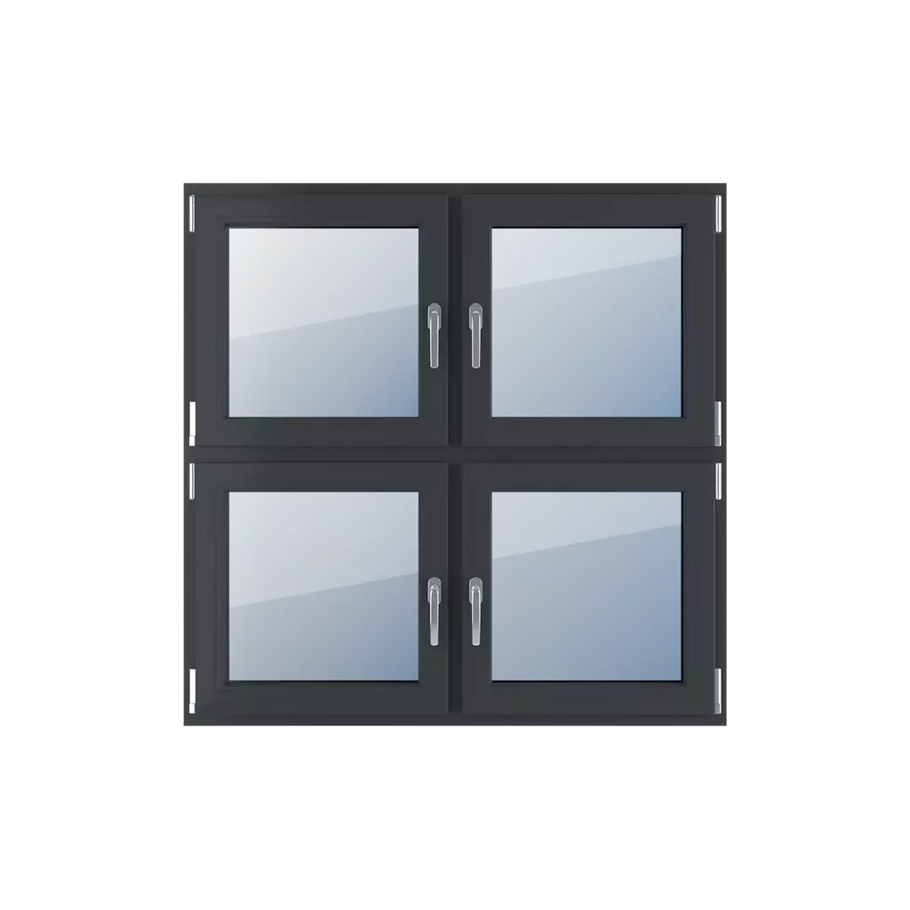 Czteroskrzydłowe produkty okna-aluminiowe    