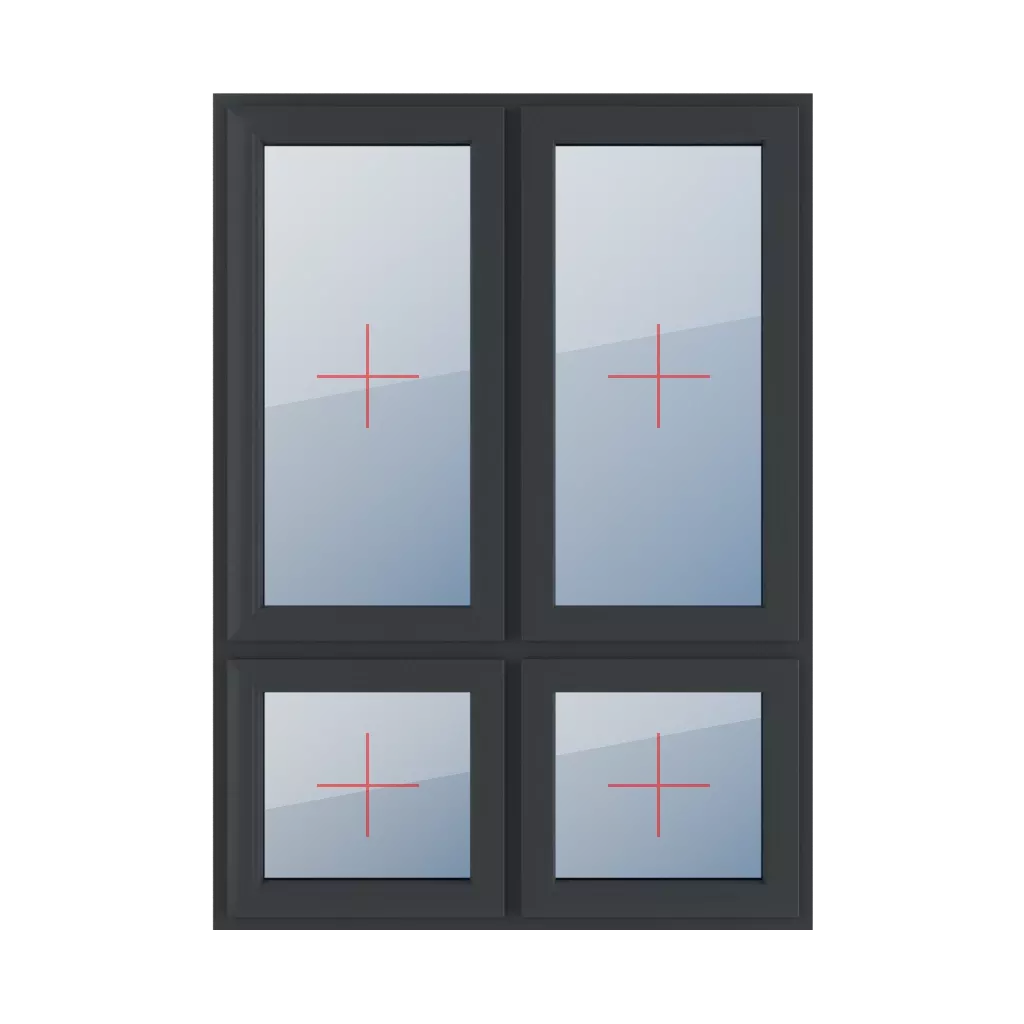 Szklenie stałe w skrzydle okna typy-okien 4-skrzydlowe podzial-niesymetryczny-pionowy-70-30 szklenie-stale-w-skrzydle 