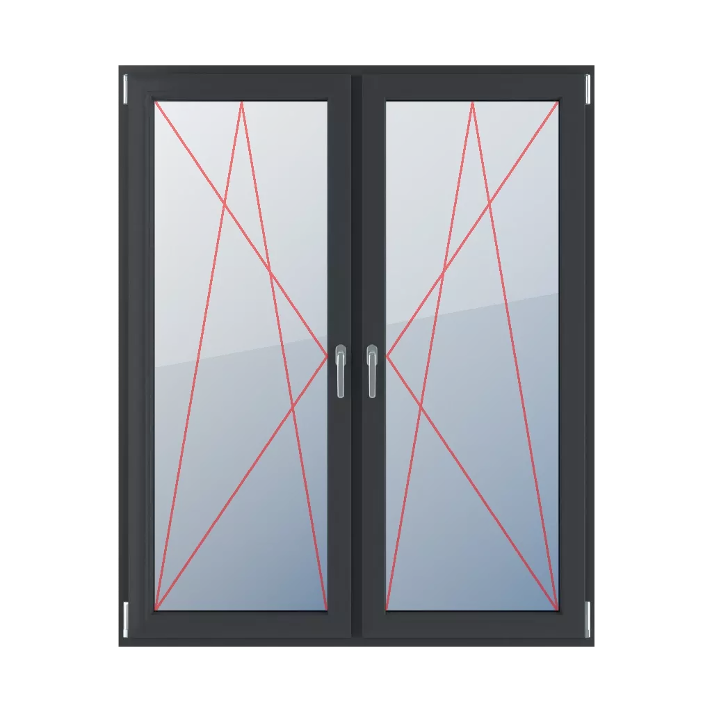 Rozwierno-uchylne lewe, rozwierno-uchylne prawe okna typy-okien balkonowe 2-skrzydlowe rozwierno-uchylne-lewe-rozwierno-uchylne-prawe 