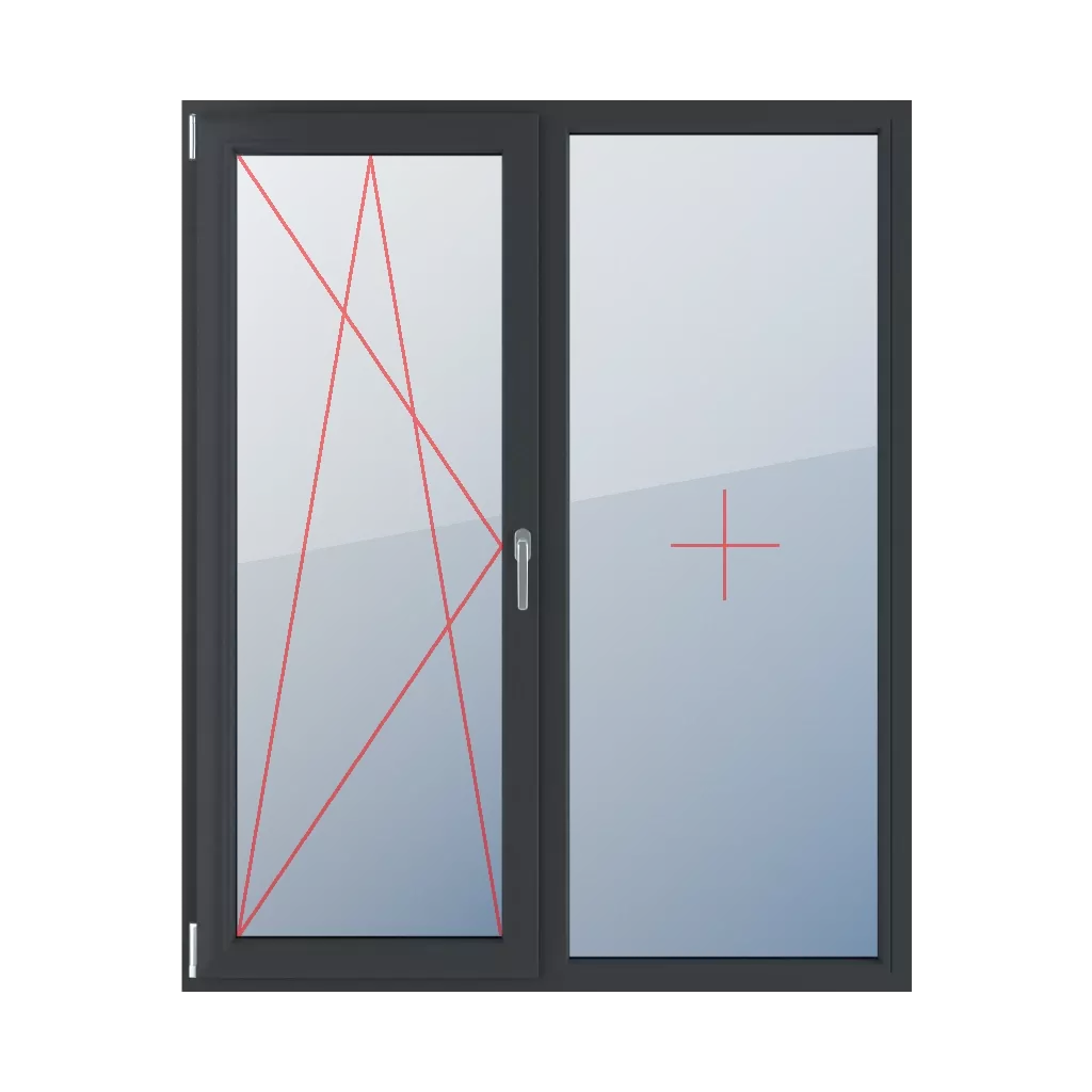 Rozwierno-uchylne lewe, szklenie stałe w ramie okna typy-okien balkonowe 2-skrzydlowe rozwierno-uchylne-lewe-szklenie-stale-w-ramie 