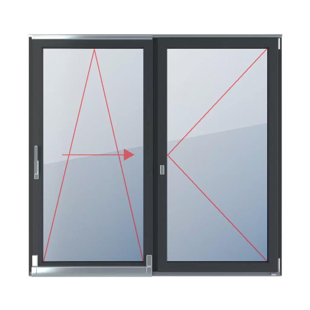 Uchylno-przesuwne prawe, rozwierne okna typy-okien drzwi-tarasowe-przesuwne-psk 2-skrzydlowe uchylno-przesuwne-prawe-rozwierne 