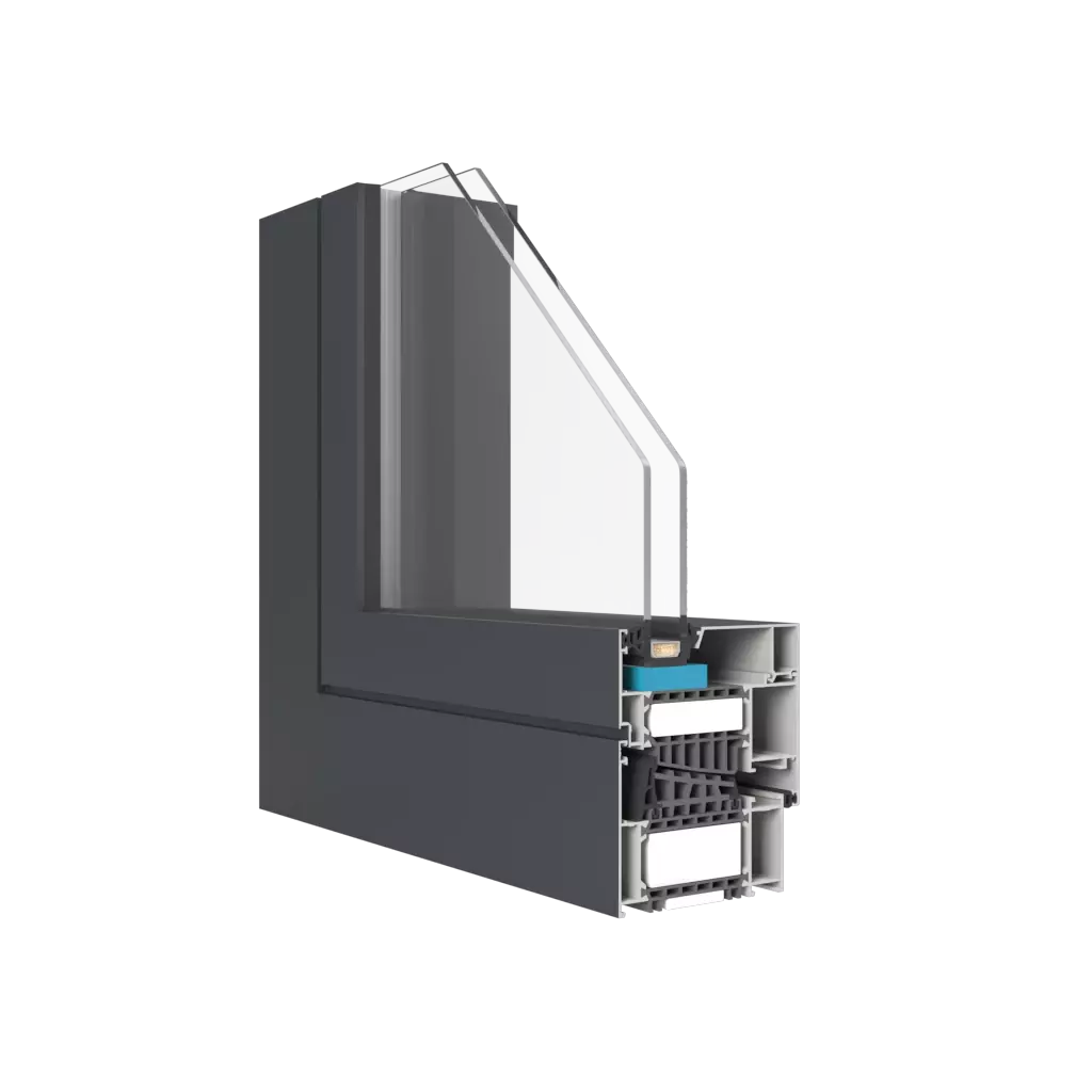 MB-104 Passive okna profile-okienne aluprof