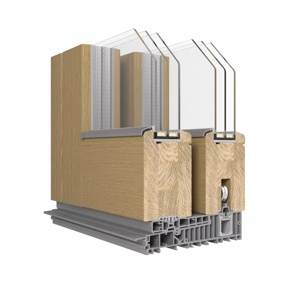 HST SOFT-LINE With aluminum overlay okna profile-okienne cdm hst-soft-line