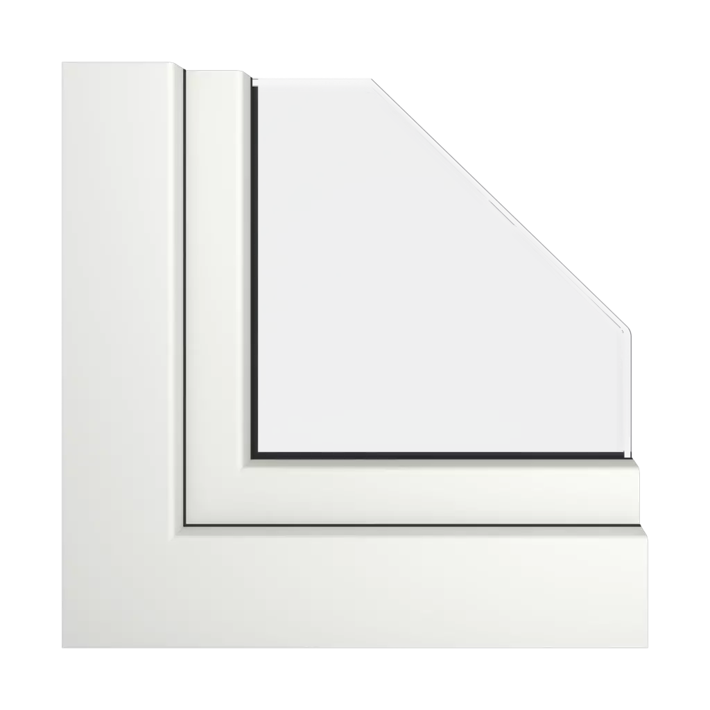 Mlecznobiały ultramatowy okna kolory veka   