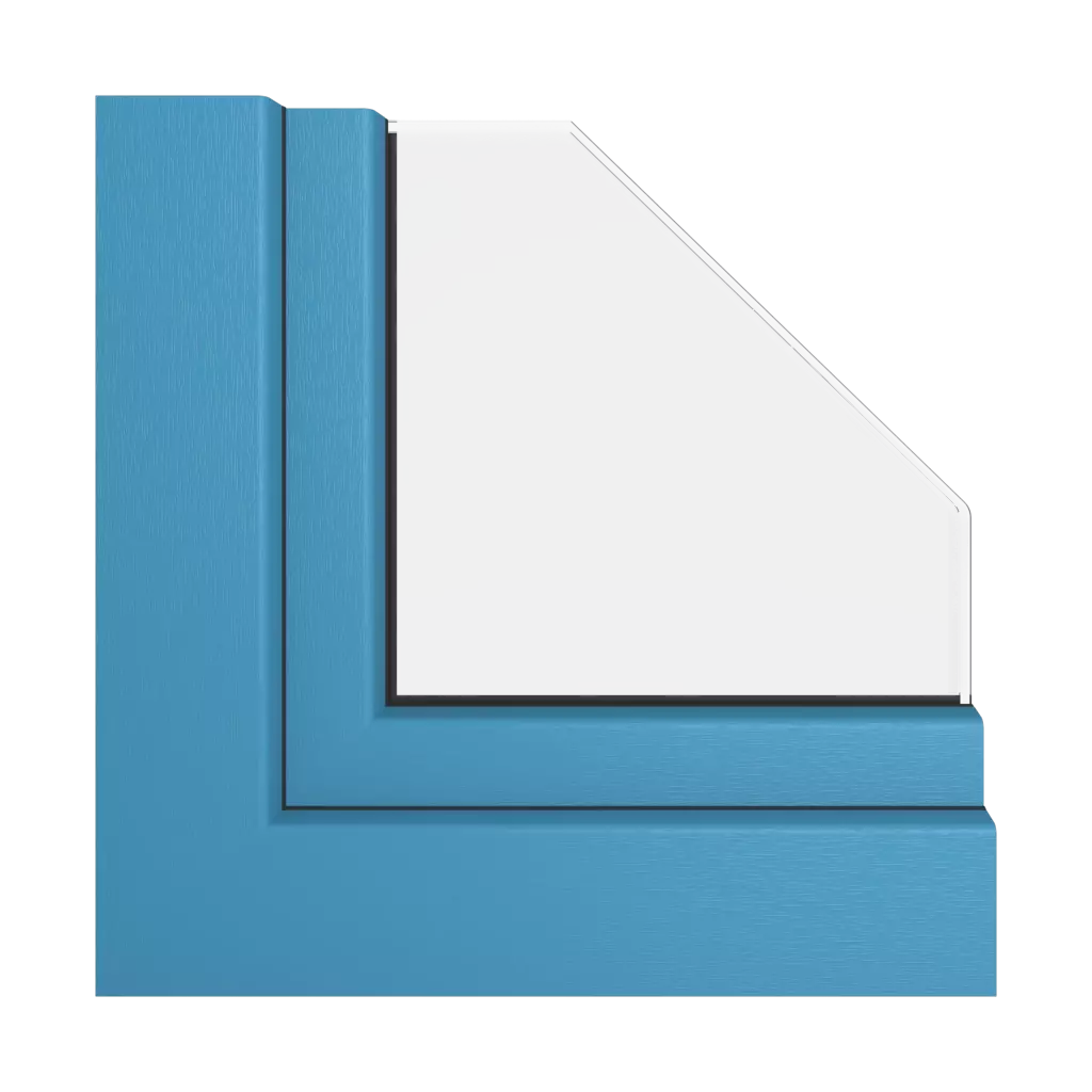 Brylantowo-niebieski okna kolory veka   