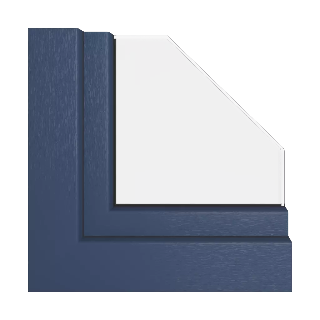 Kobaltowo-niebieski okna profile-okienne veka softline-82-md