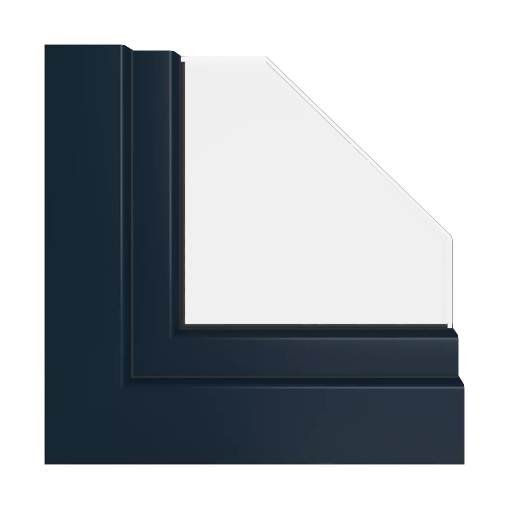Granatowy ultramatowy okna kolory veka   