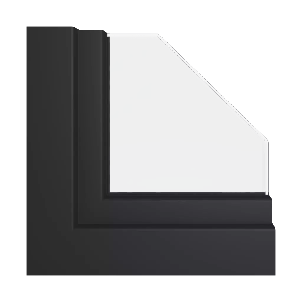 Grafitowy-czarny ultramatowy ✨ okna profile-okienne veka softline-82-md