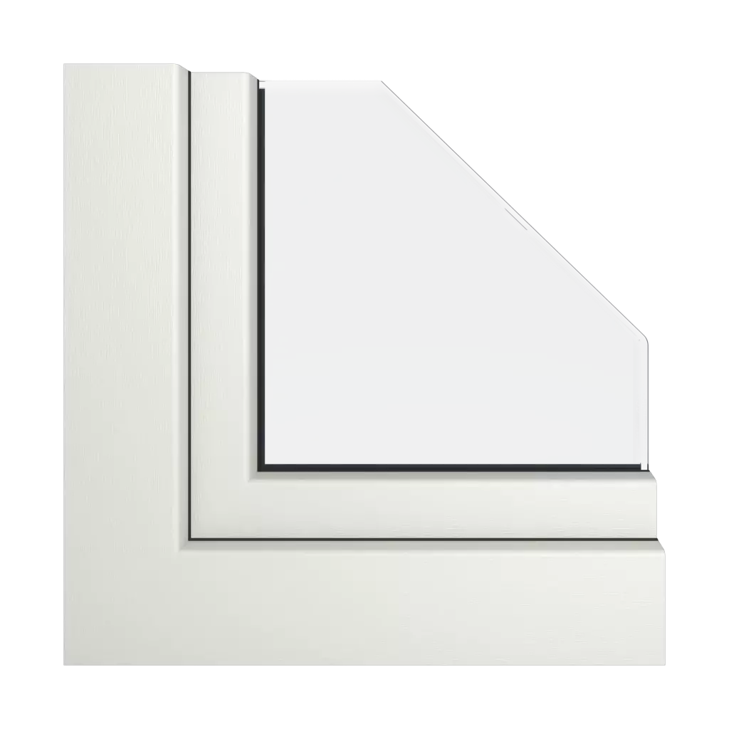 Papirusowo-biały okna profile-okienne veka softline-82-md