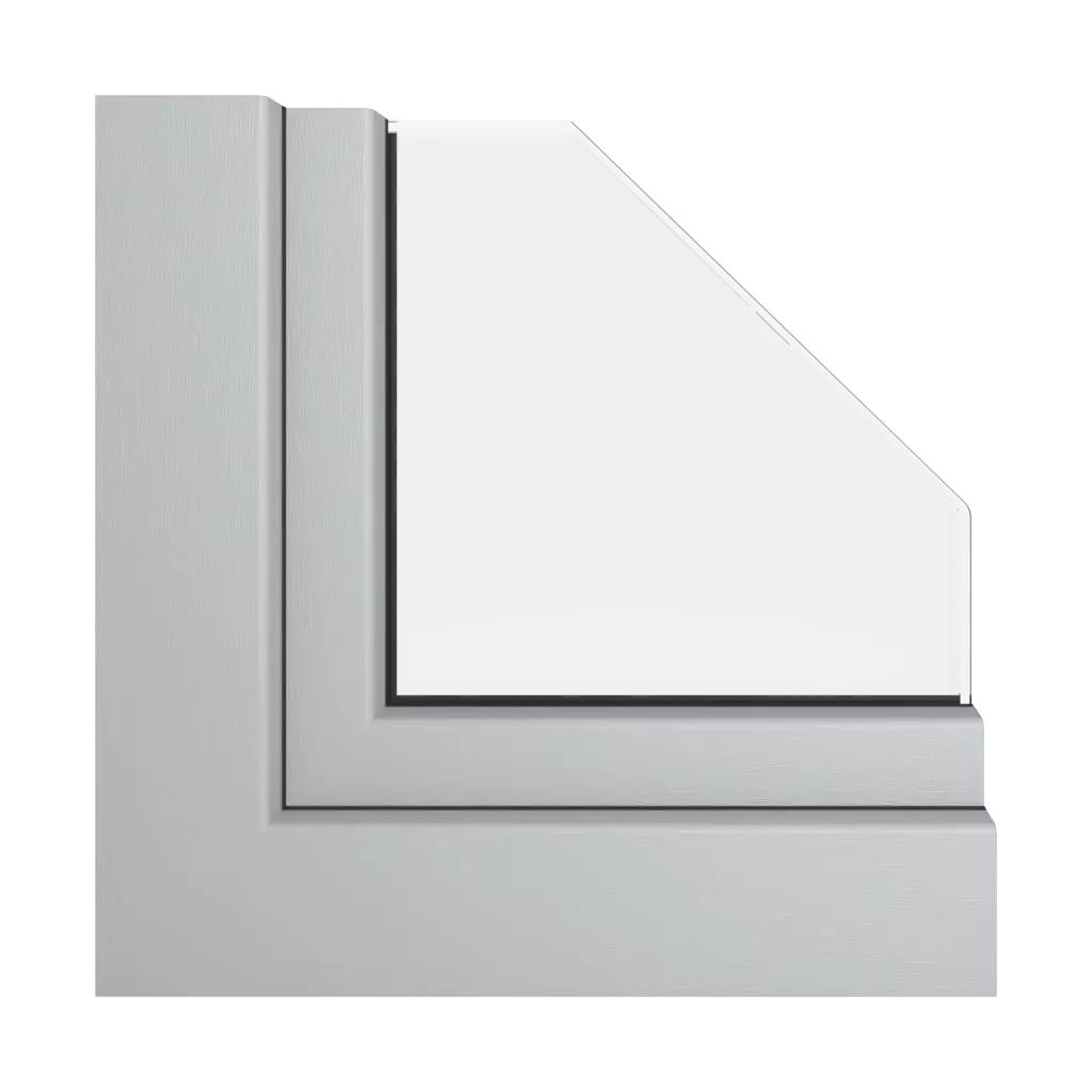 Srebrno-szary okna profile-okienne veka softline-82-md