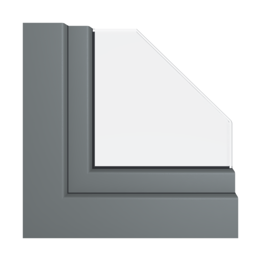 Łupkowo-szary gładki okna profile-okienne veka softline-82-md