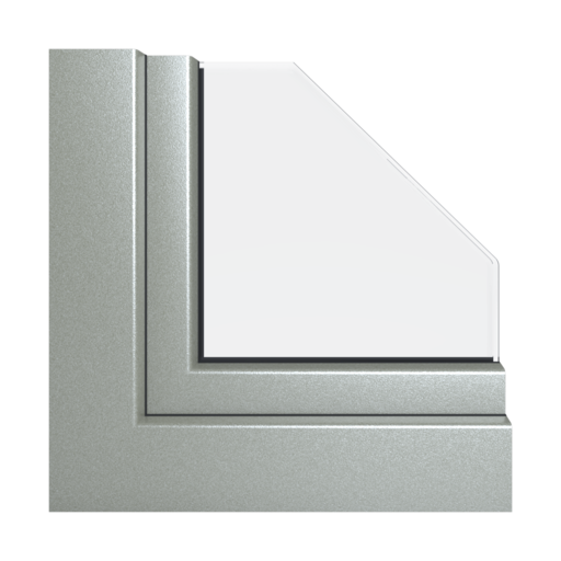 Alux aluminiowo-szary okna profile veka softline-82-md