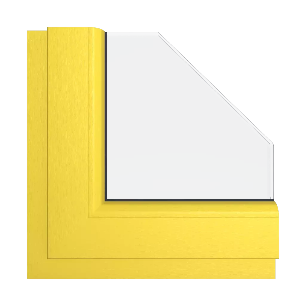 Żółty okna kolory veka zolty interior