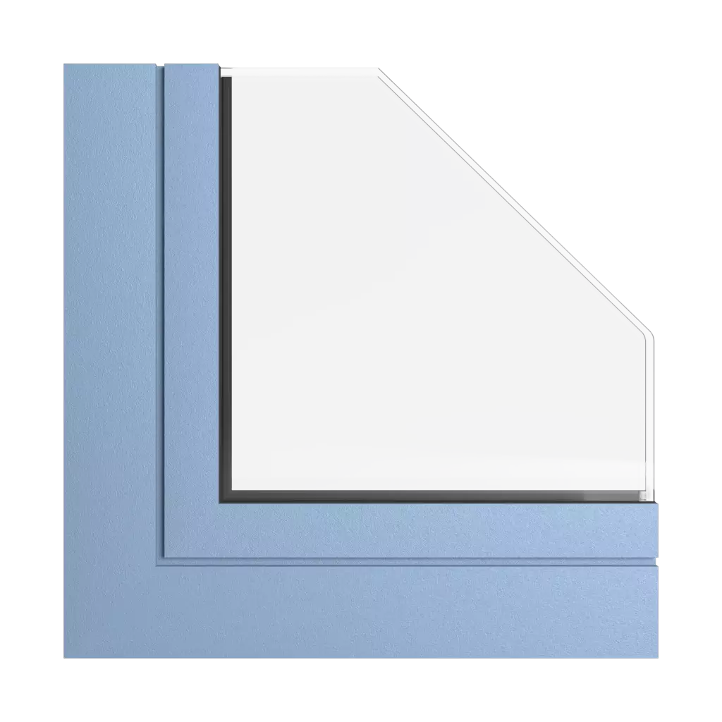 Błękitny szary produkty okna-fasadowe    