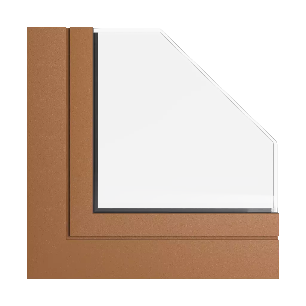 Brązowy miodowy produkty okna-aluminiowe    