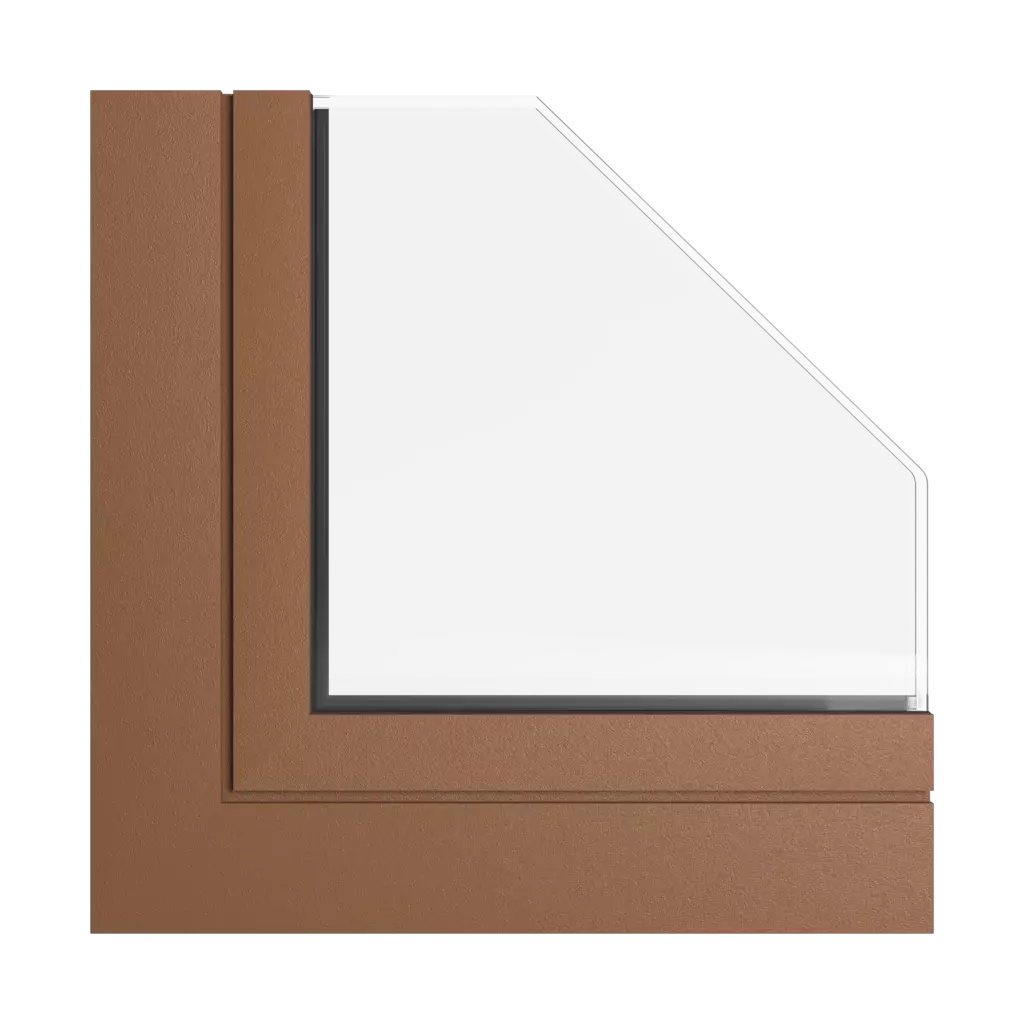 Brąz sarny okna kolory aliplast
