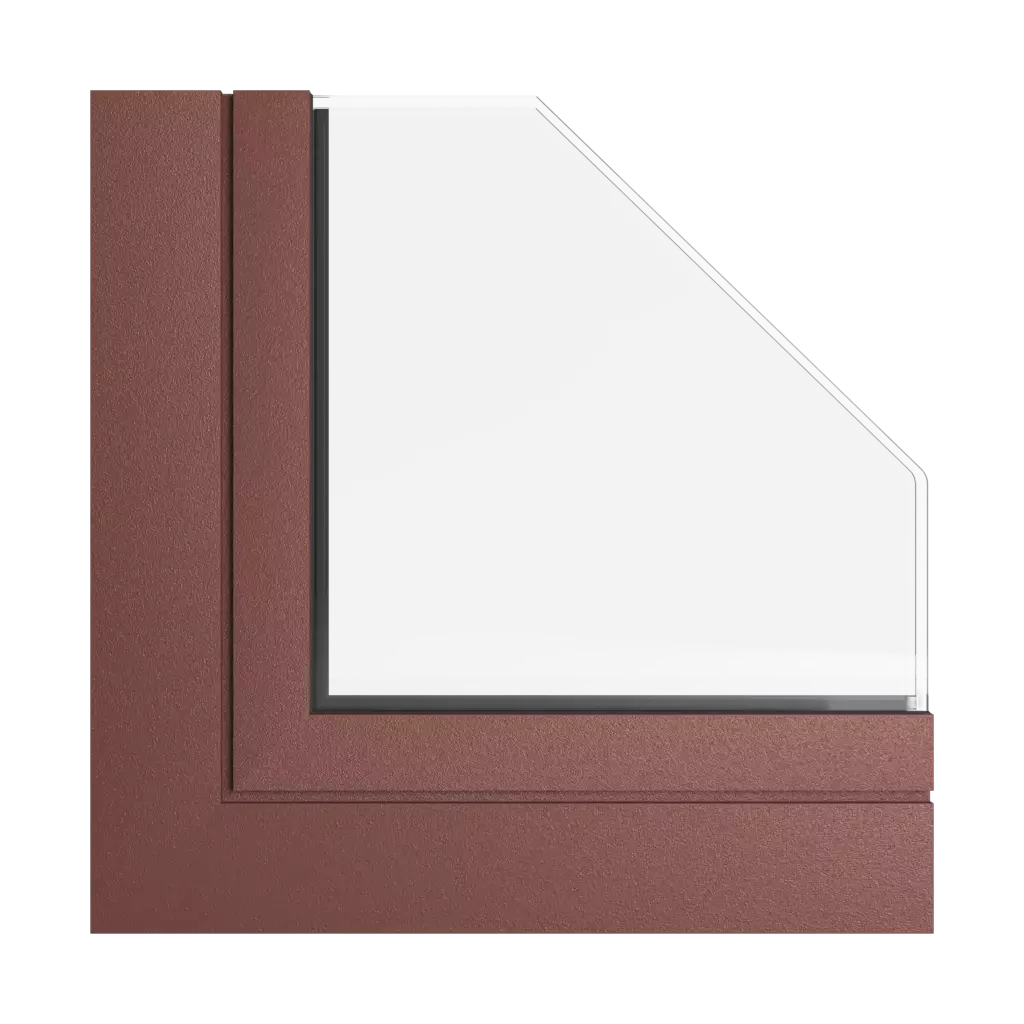 Kasztanowy okna kolory aliplast