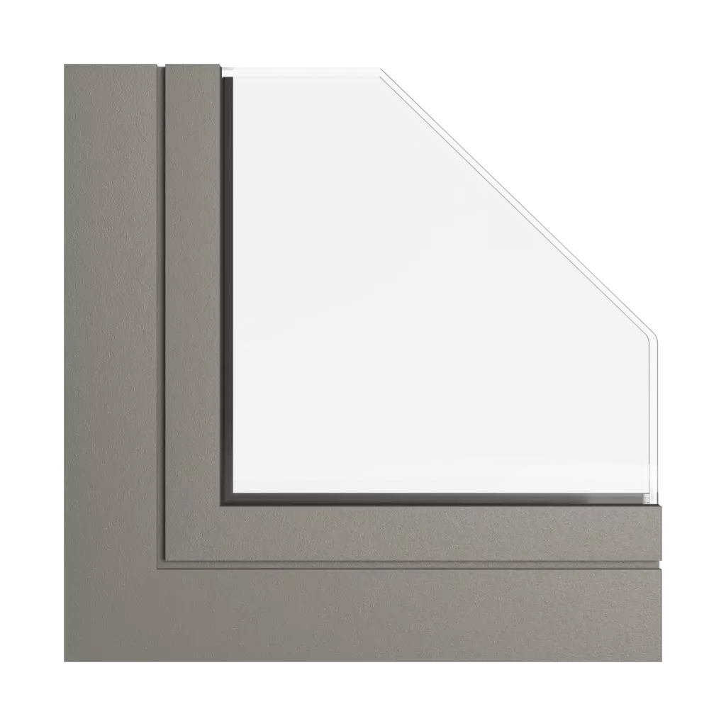 Szary kwarcytowy okna profile-okienne aliplast