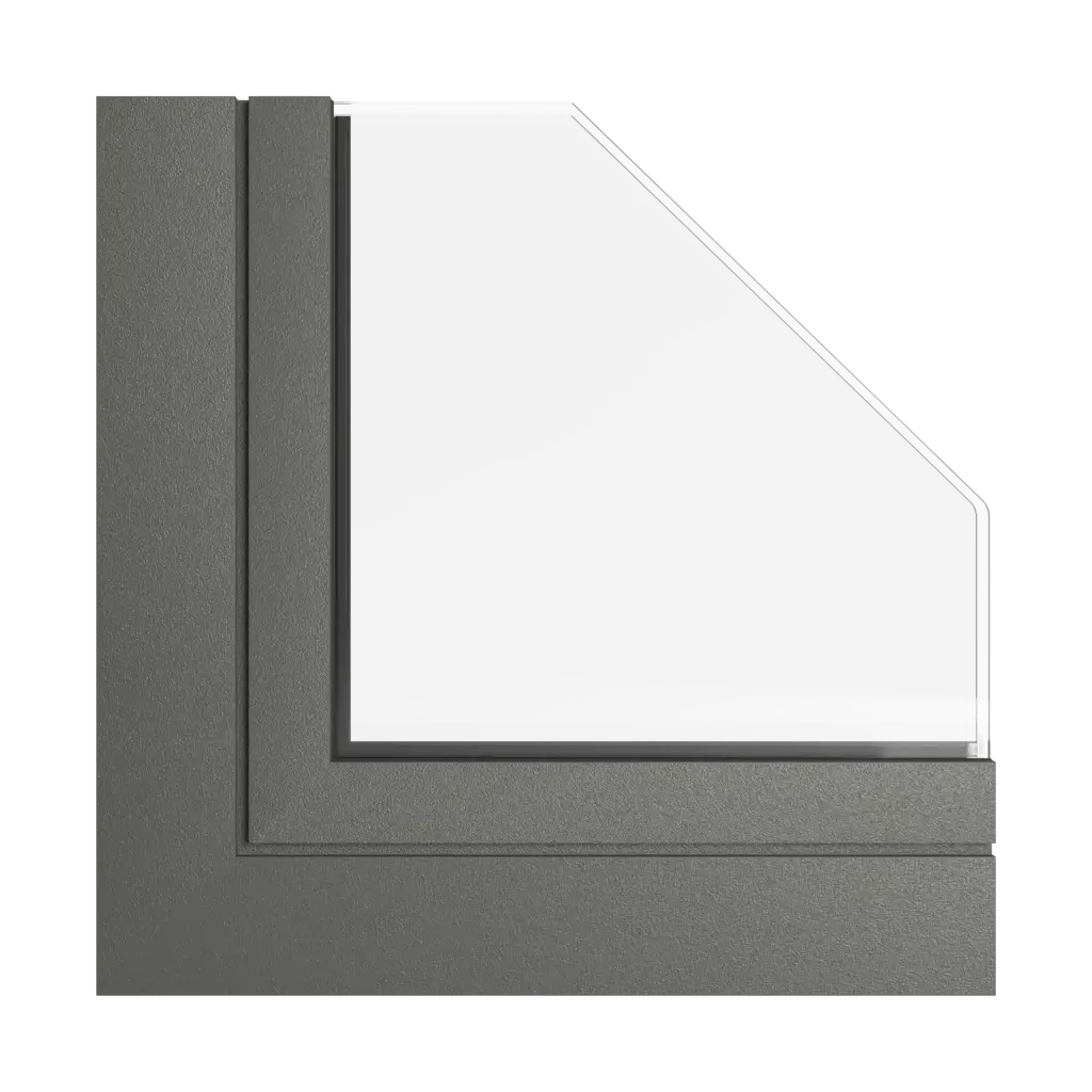 Szary umbra okna profile-okienne aliplast