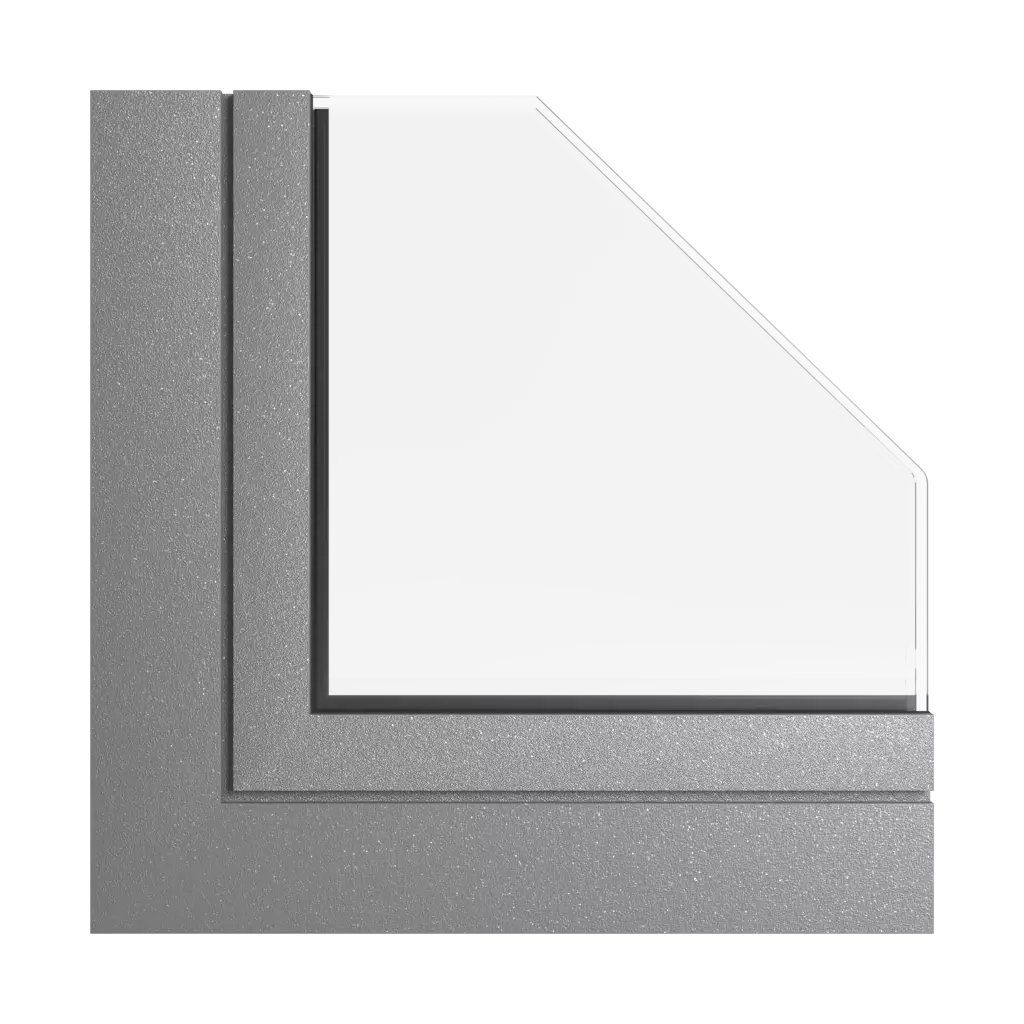 Ciemny szary produkty okna-aluminiowe    