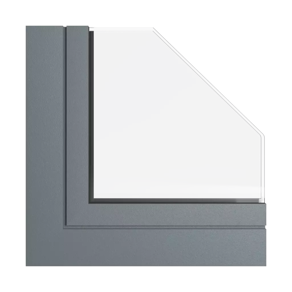 Szary bazaltowy okna profile-okienne aliplast