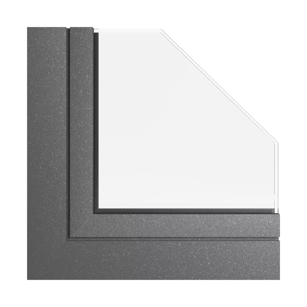 Czarnoszary okna profile-okienne aliplast
