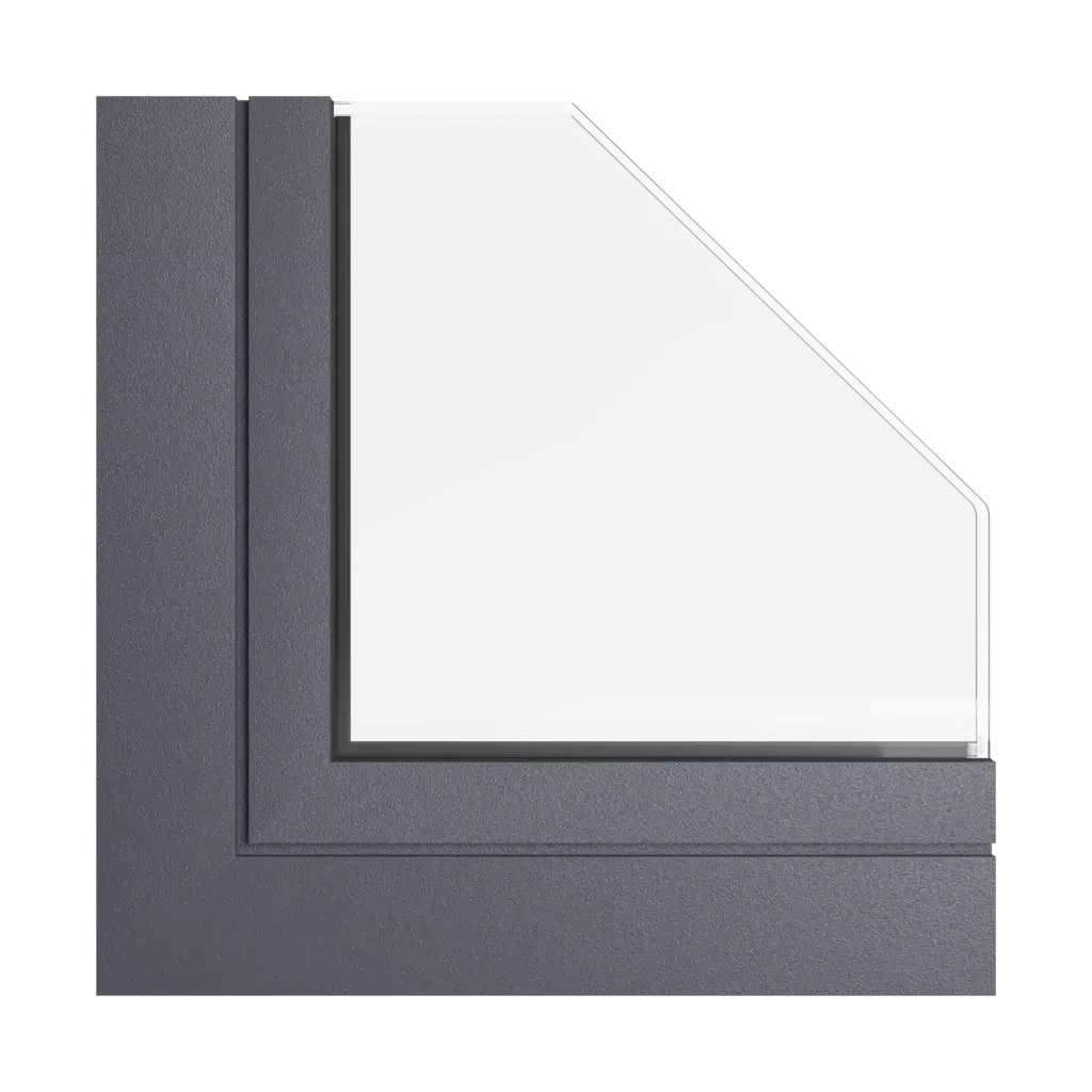 Szary grafitowy okna profile-okienne aliplast