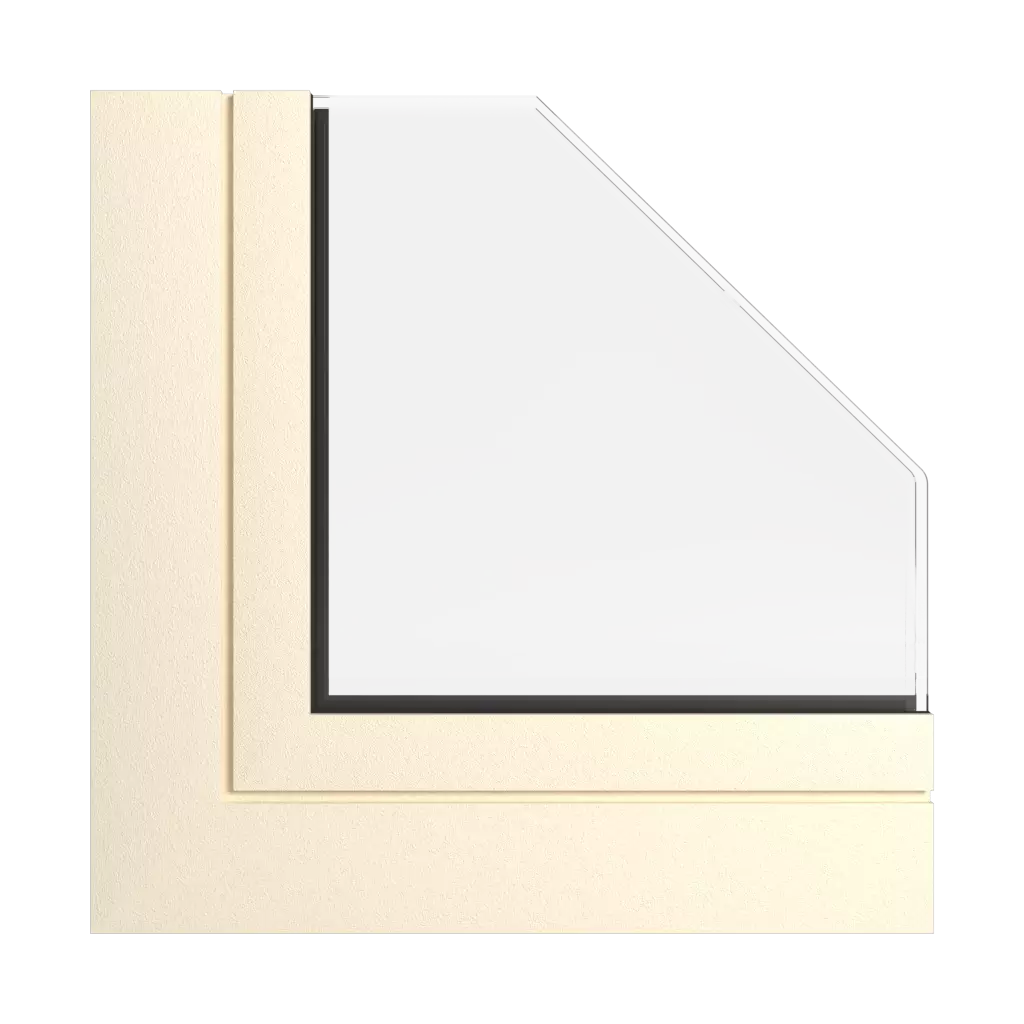 Kremowo beżowy okna profile-okienne aliplast