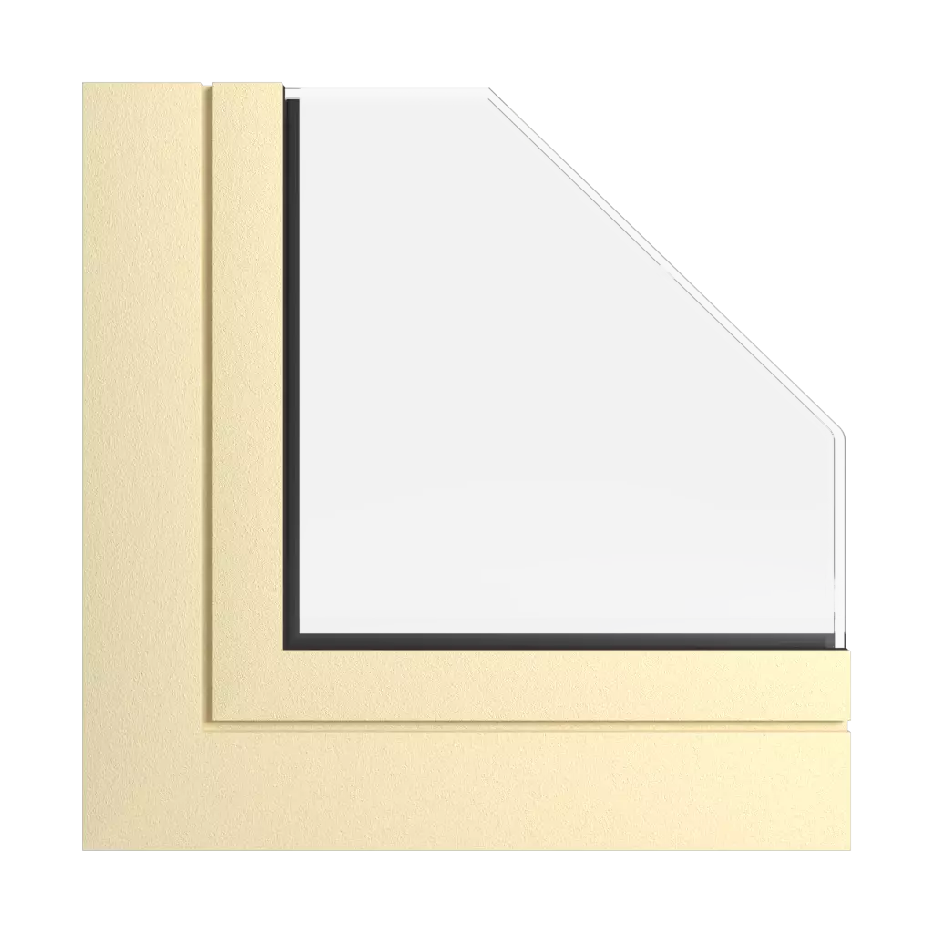 Słomkowo beżowy okna kolory aliplast
