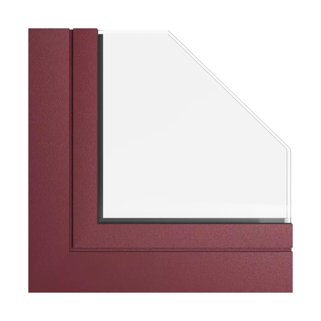 Bordowy średni okna kolory aliplast