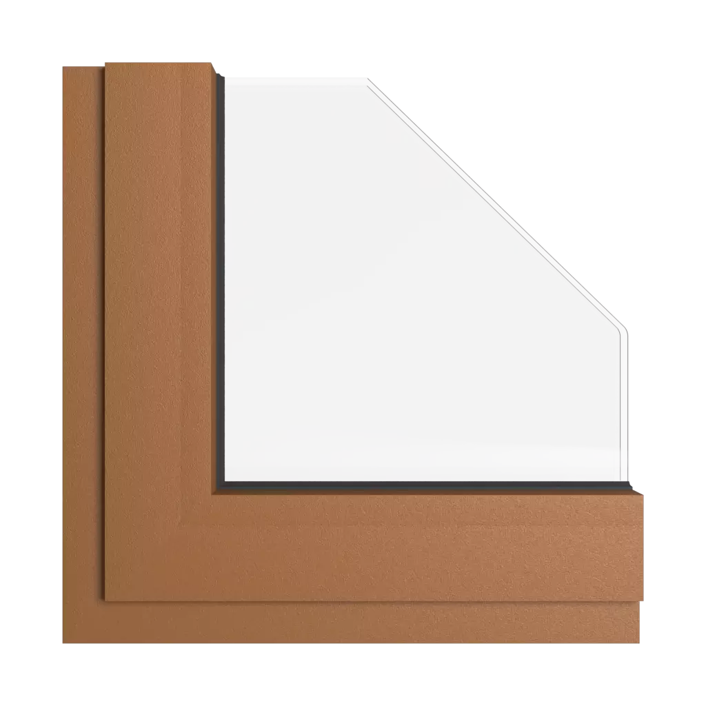 Brązowy miodowy okna kolory aliplast brazowy-miodowy interior