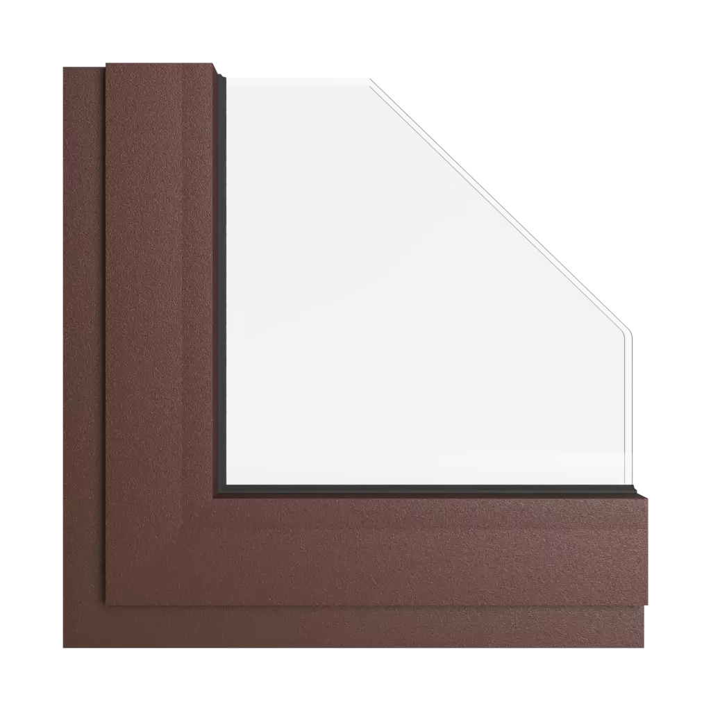Brązowy mahoniowy okna kolory aliplast brazowy-mahoniowy interior
