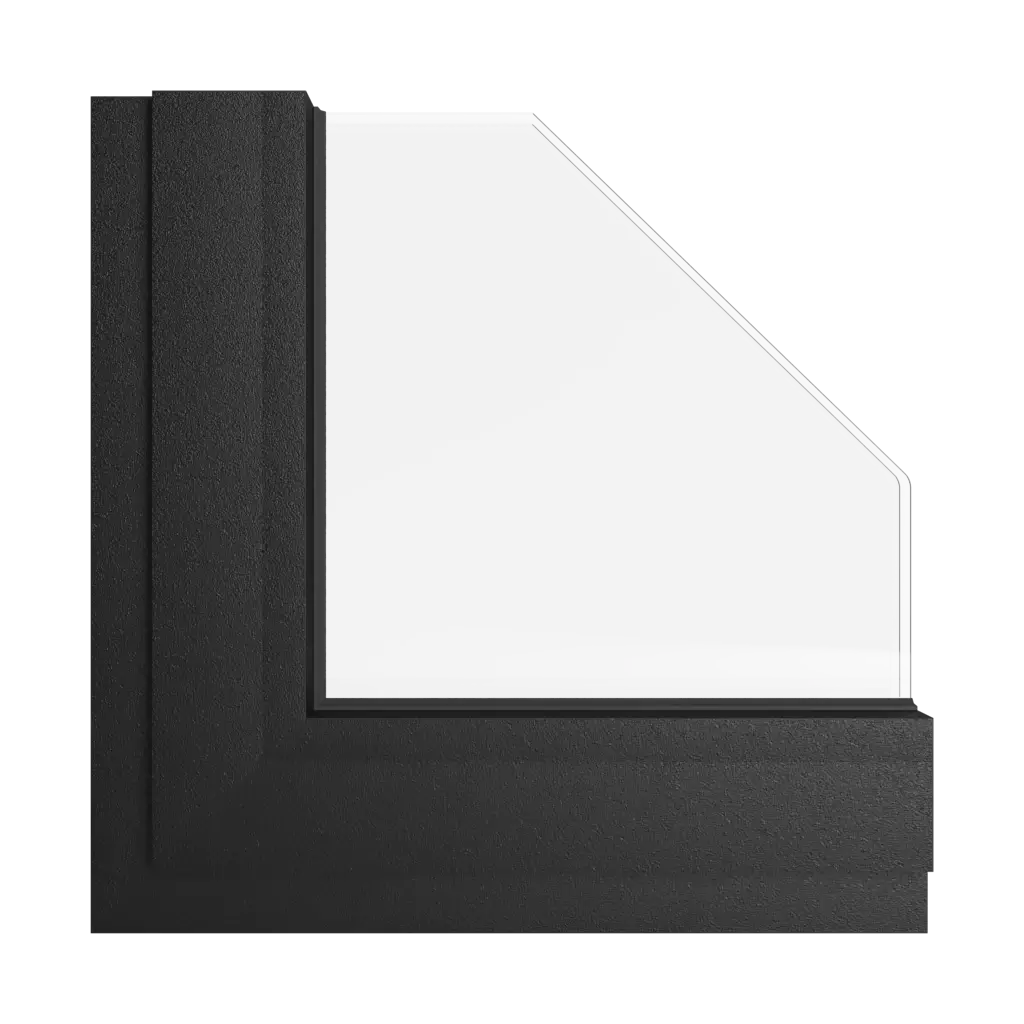 Czarny głęboki okna kolory aliplast czarny-gleboki interior