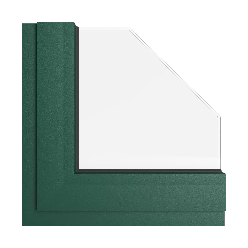 Zielony mech okna kolory aliplast zielony-mech interior