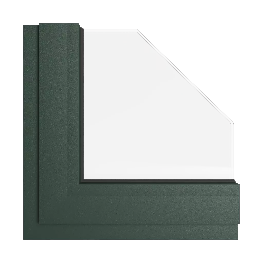 Zielony jodłowy okna kolory aliplast zielony-jodlowy interior