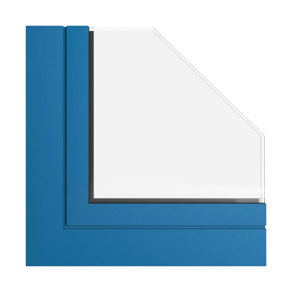 Niebieski średni tiger okna kolory aliplast