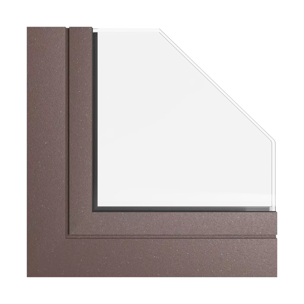 Brązowy metaliczny tiger okna profile-okienne aliplast