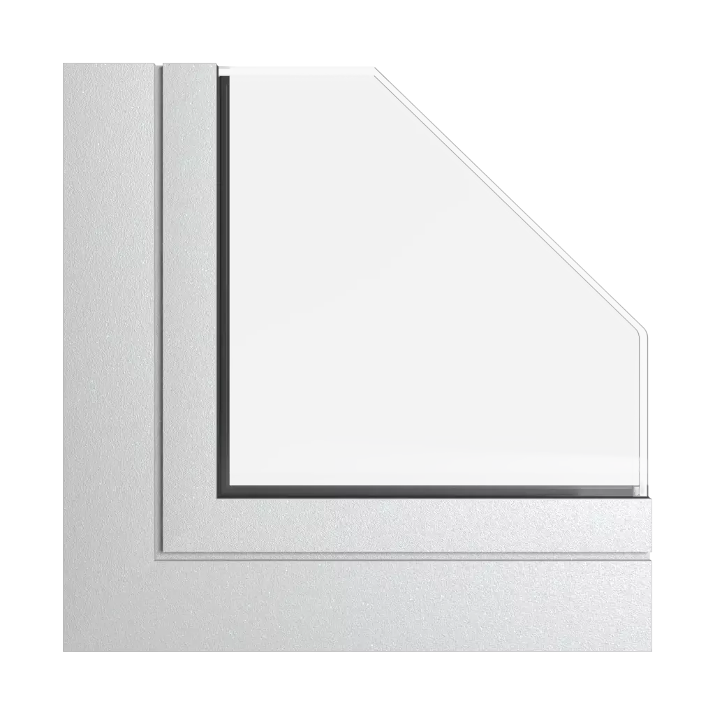 Białe aluminium tiger okna kolory aliplast