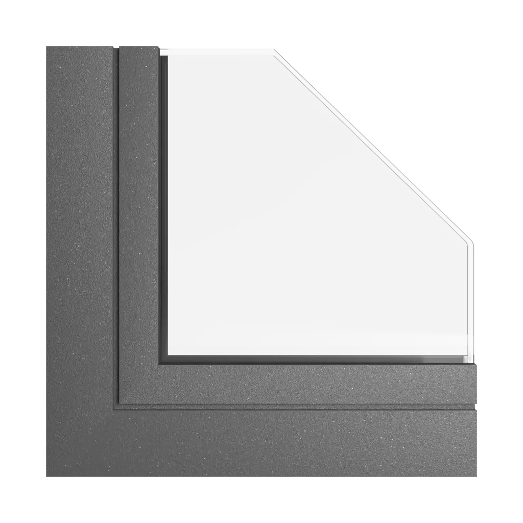 Ciemno szary metaliczny tiger produkty okna-aluminiowe    