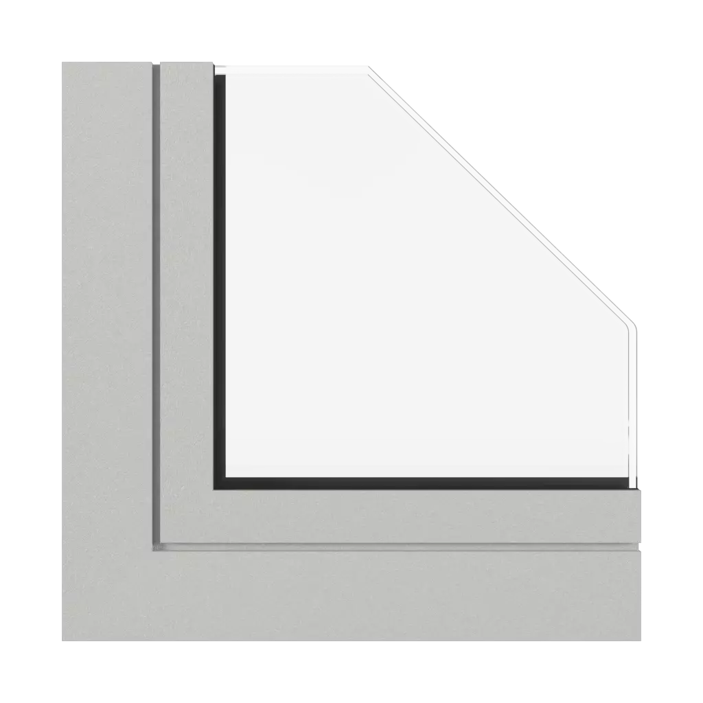 Jasny szary drobna struktura okna profile-okienne aluprof mb-skyline